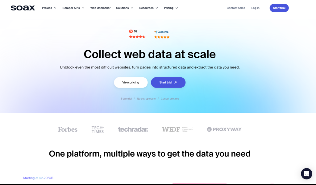 Soax proxy scrapping 